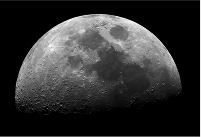 Waning gibbous moon